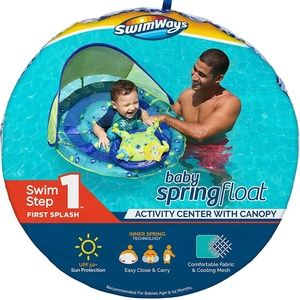 Swimways infant float with sun canopy